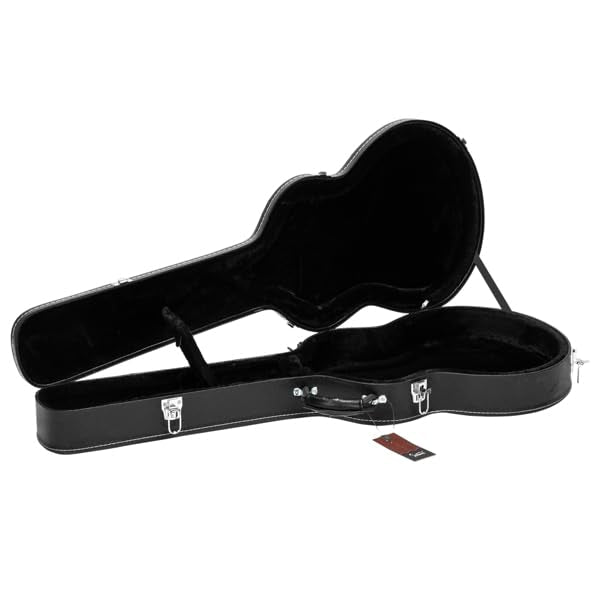 PU Leather Hard Case for Semi-Hollow & Hollowbody Electric Guitar U2594