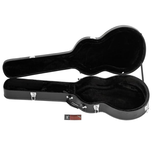 PU Leather Hard Case for Semi-Hollow & Hollowbody Electric Guitar U2594