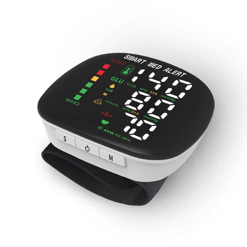 Rechargeable Wrist Blood Pressure Monitor with Adjustable Cuff Q20014