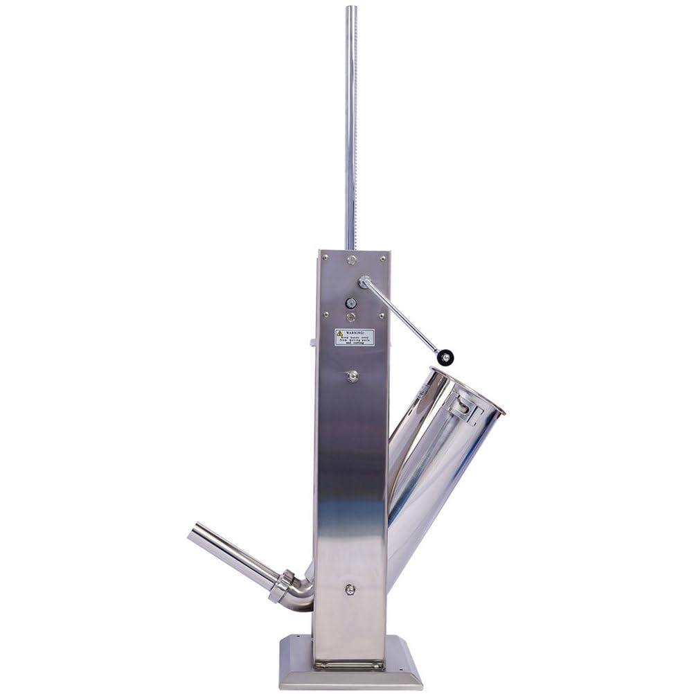 7L Stainless Steel Vertical Sausage Stuffer with 4 Stuffing Tubes T61107