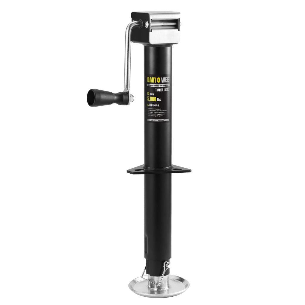 5000 lbs A-Frame Trailer Jack, 15" Vertical Travel with Adjustable Drop Leg M92743