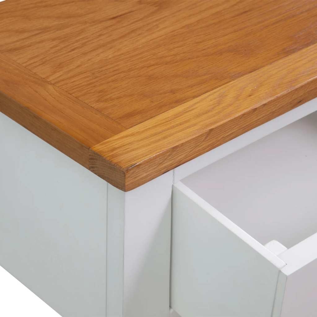 Rustic Oak Acacia Wood Console Table 2 Drawers R442