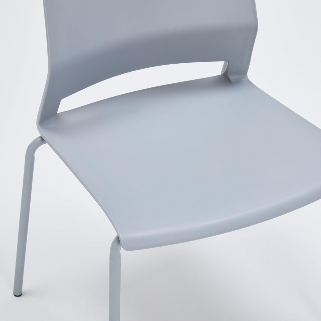 Grey Stacking Guest Chairs Set of 4 J842713