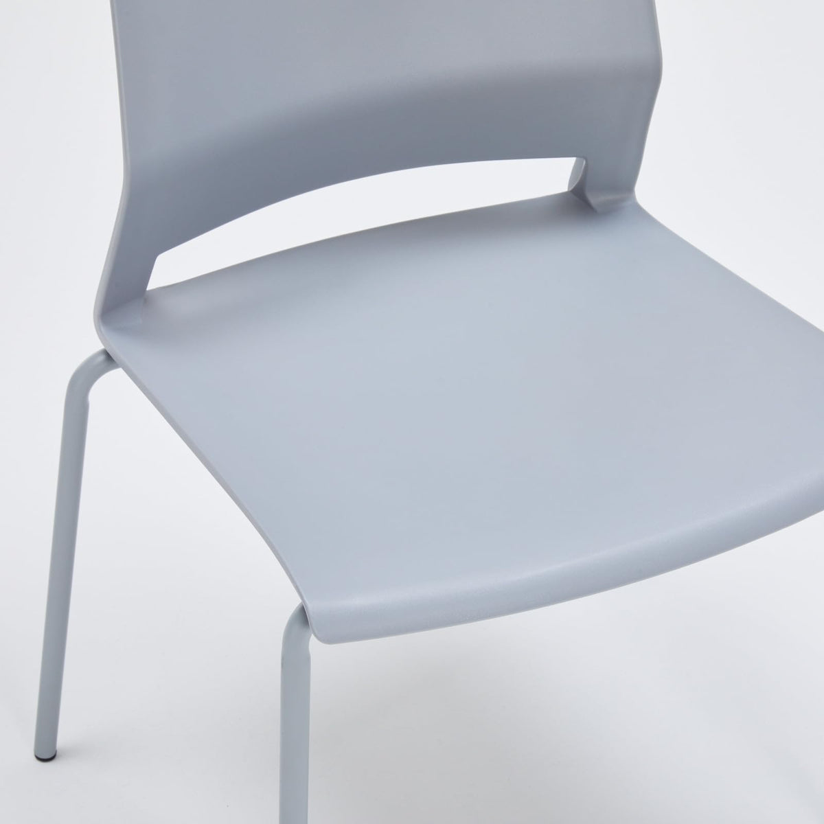 Grey Stacking Guest Chairs Set of 4 J842713