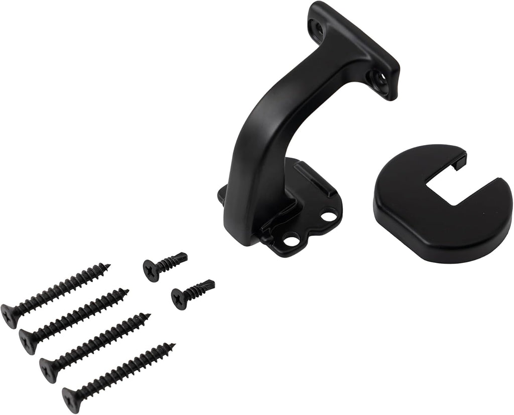 7 FT Matte Black Aluminum Handrail Set P3648