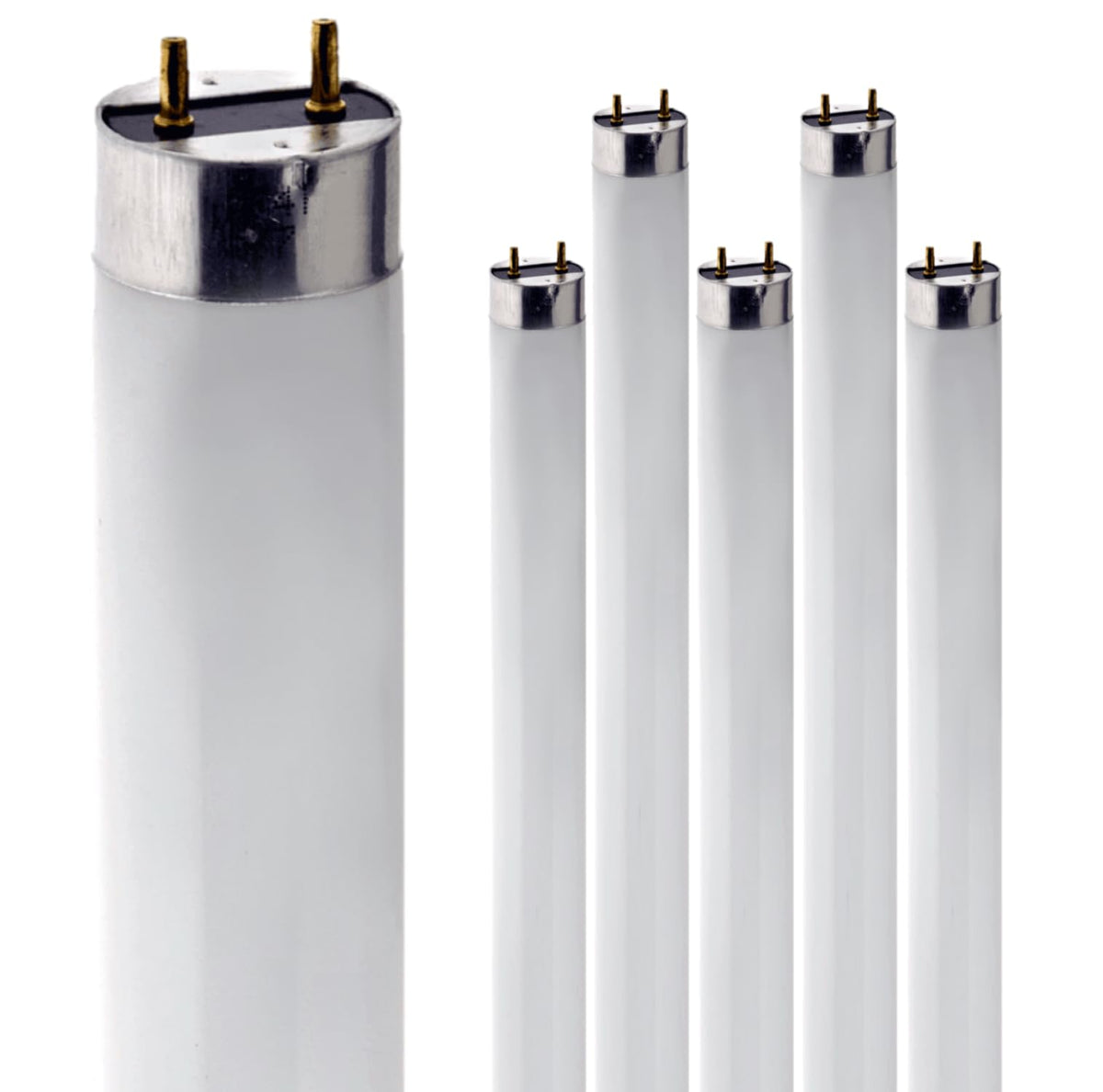 24 Inch T8 Fluorescent Tube Light Bulb 17W 2700K Warm White G13 Bi-Pin Base Pack of 6 V6245