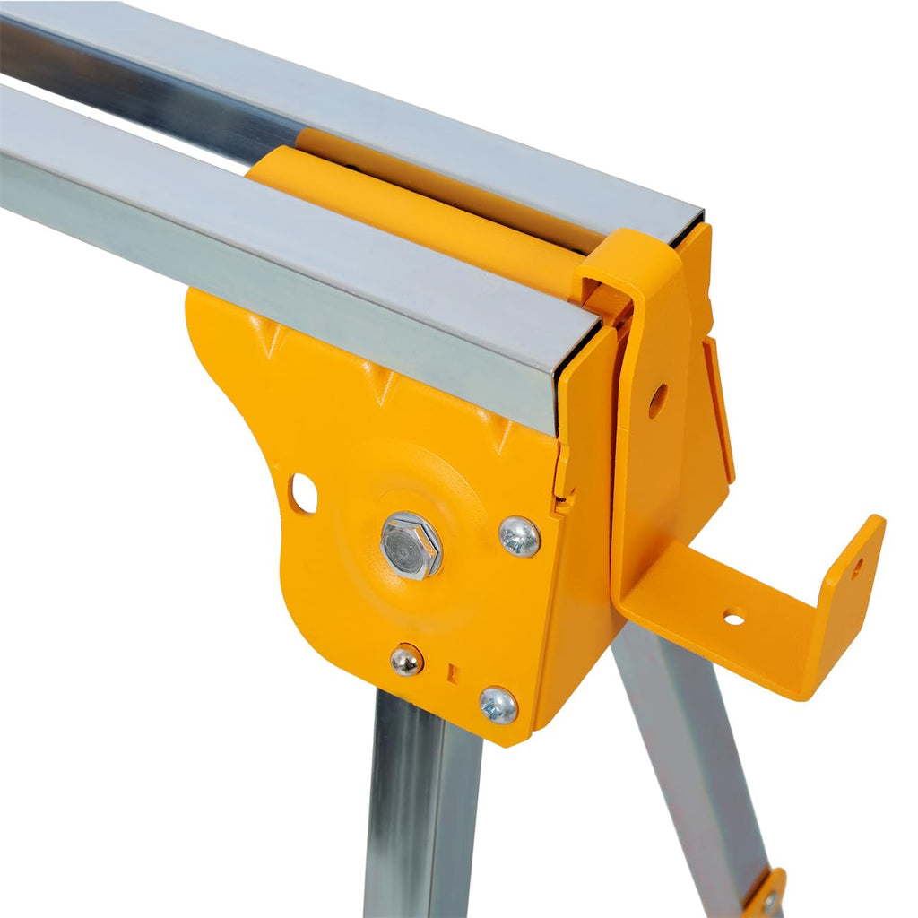 2 Pack Adjustable Height Folding Steel Sawhorse W711127