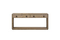 Oak Console Table with Drawers and Storage Y812890