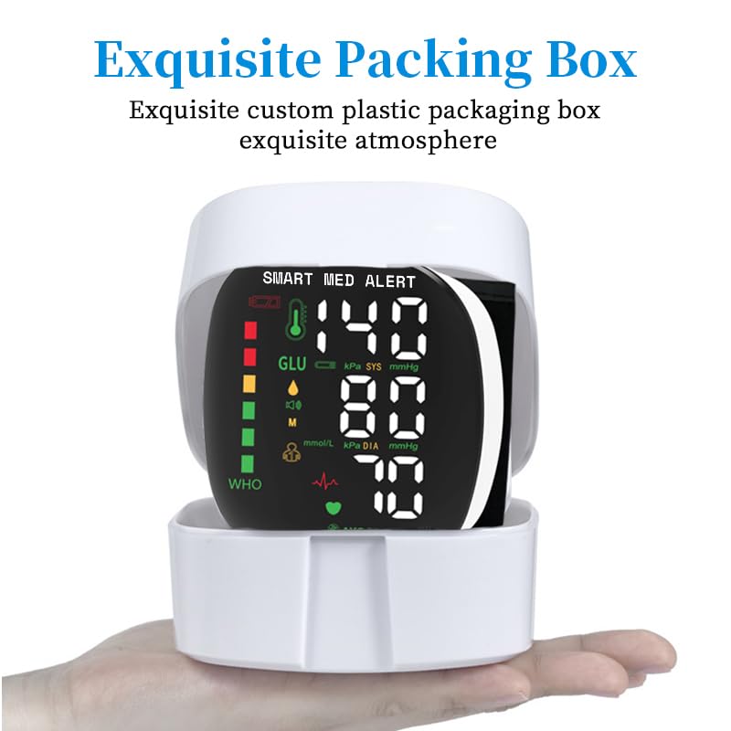 Rechargeable Wrist Blood Pressure Monitor with Adjustable Cuff Q20014