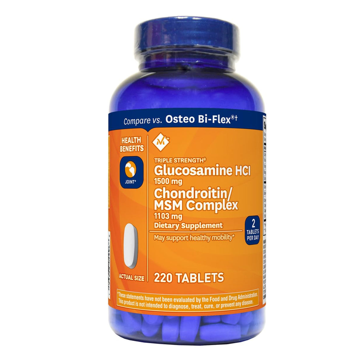 Triple Strength Glucosamine & Chondroitin MSM Tablets H335914