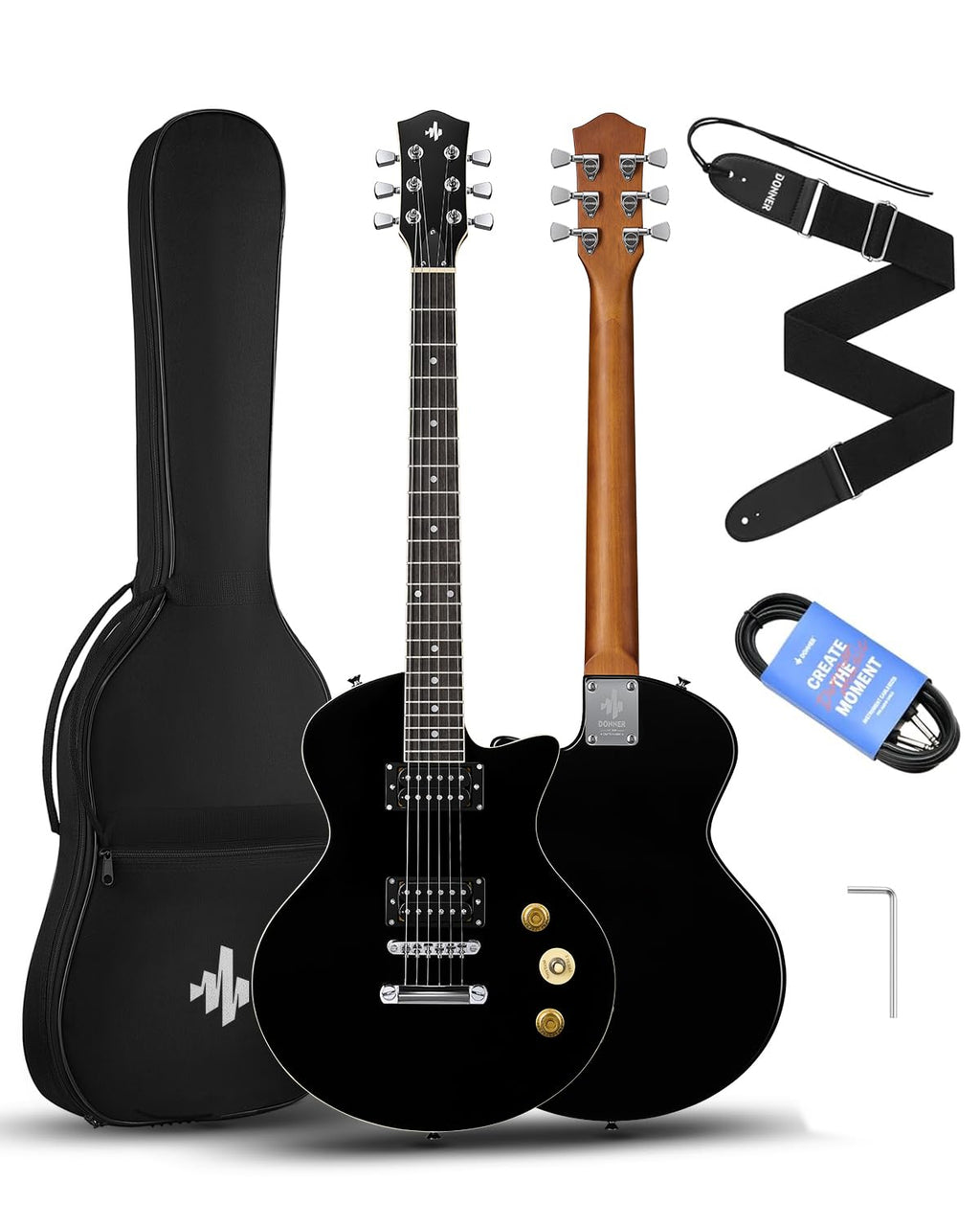 39" Electric Guitar with Dual Humbucker Pickups G296