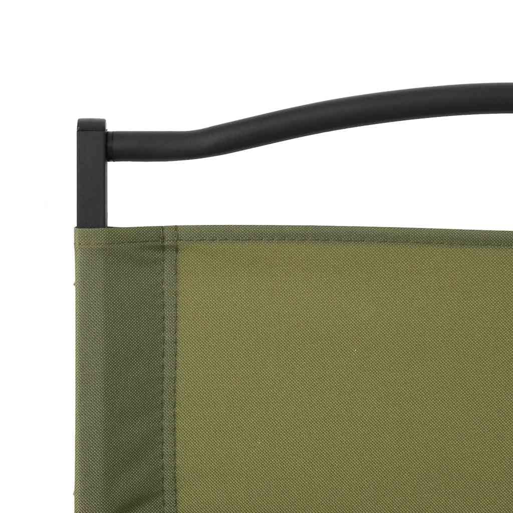 Green Oxford Fabric Folding Camping Chairs 2 Pack C811