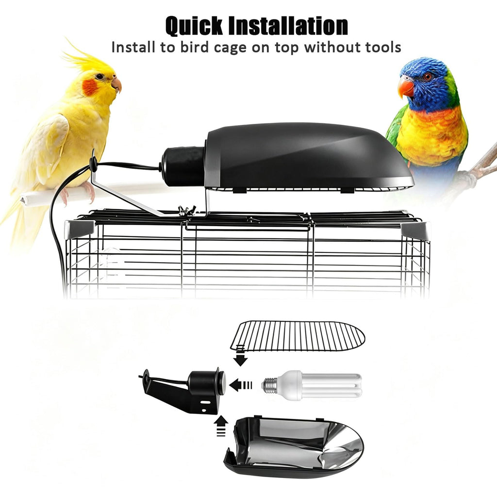 Bird Cage Light Fixture Combo Kit with Bulb E525345