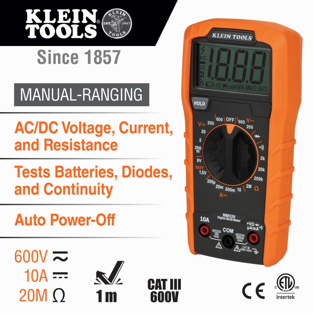 Digital Multimeter Electrical Test Kit with Voltage Tester A595136