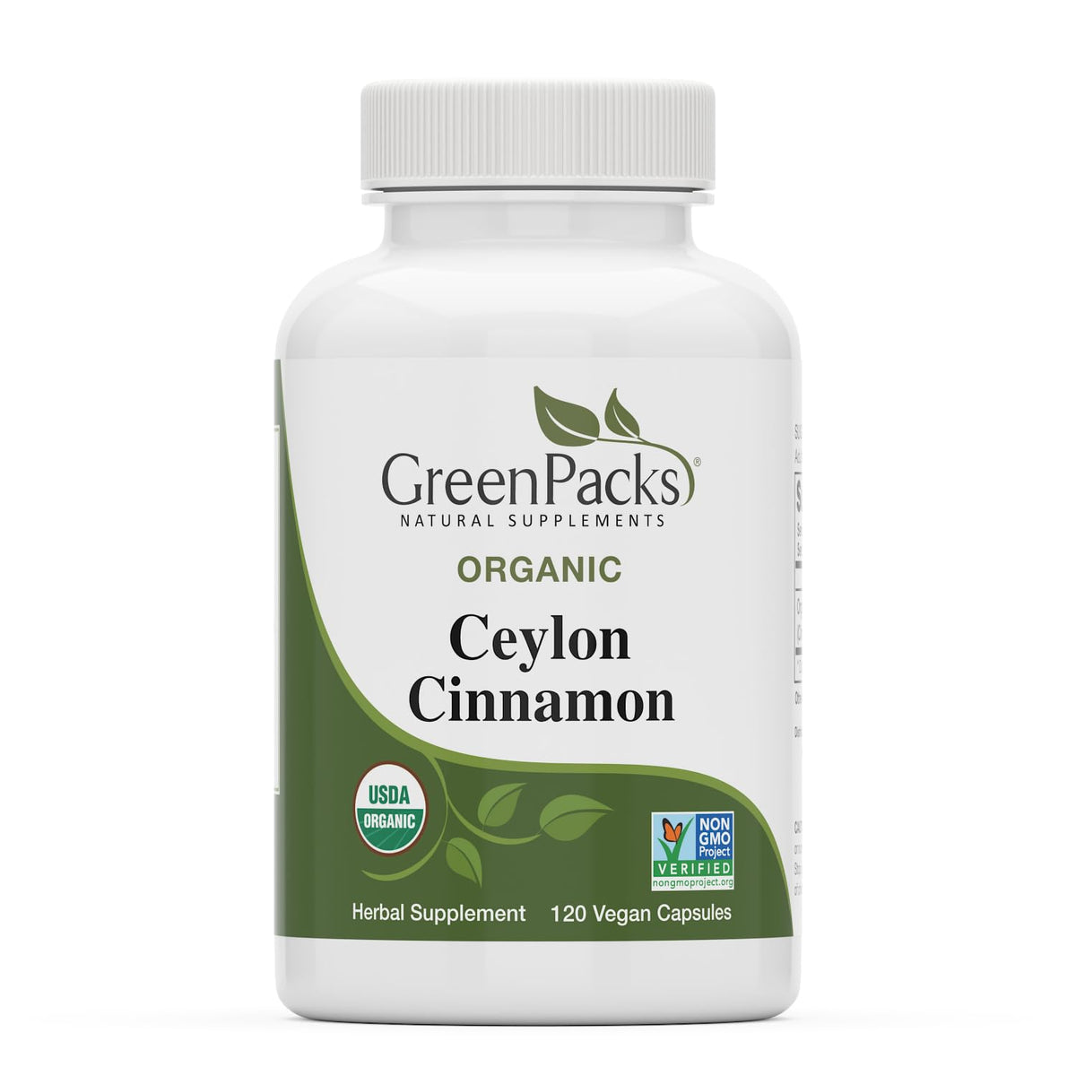 Organic Ceylon Cinnamon Supplement, 120 Capsules H953