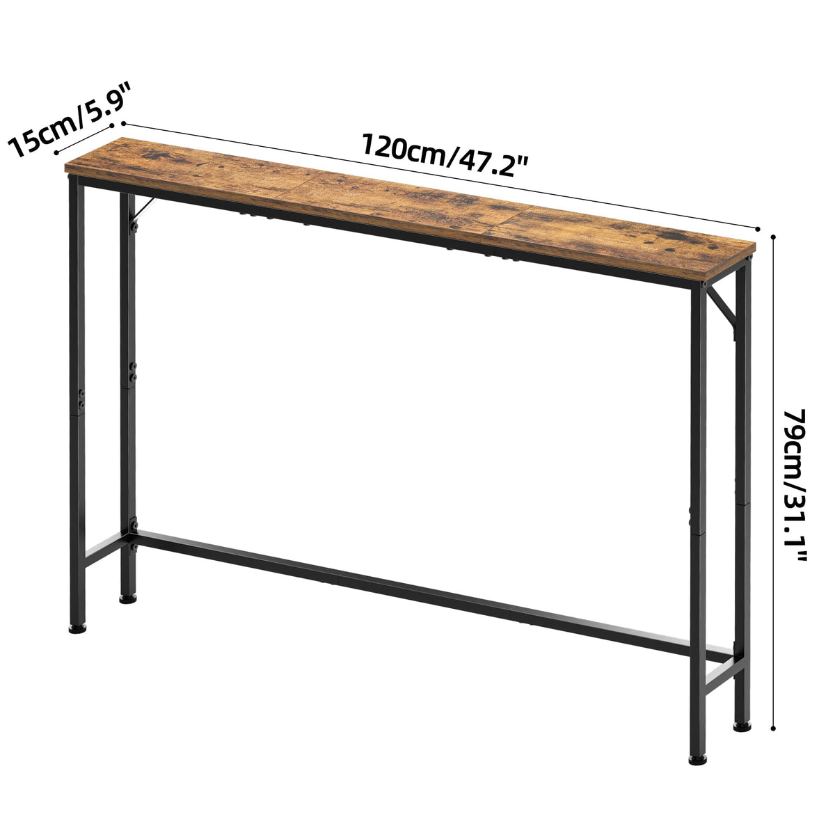 47.2" Narrow Console Table H222