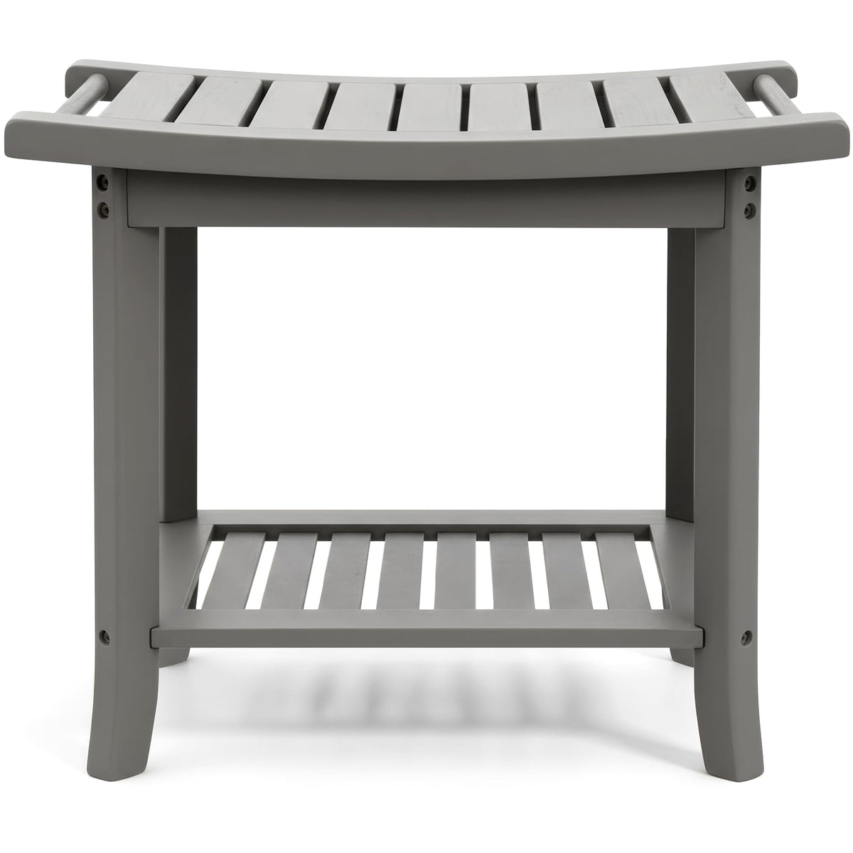 Teak Shower Bench with Storage Shelf Y754