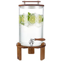 2.1 Gallon Glass Beverage Dispenser with Stand and Stainless Steel Spigot U243044
