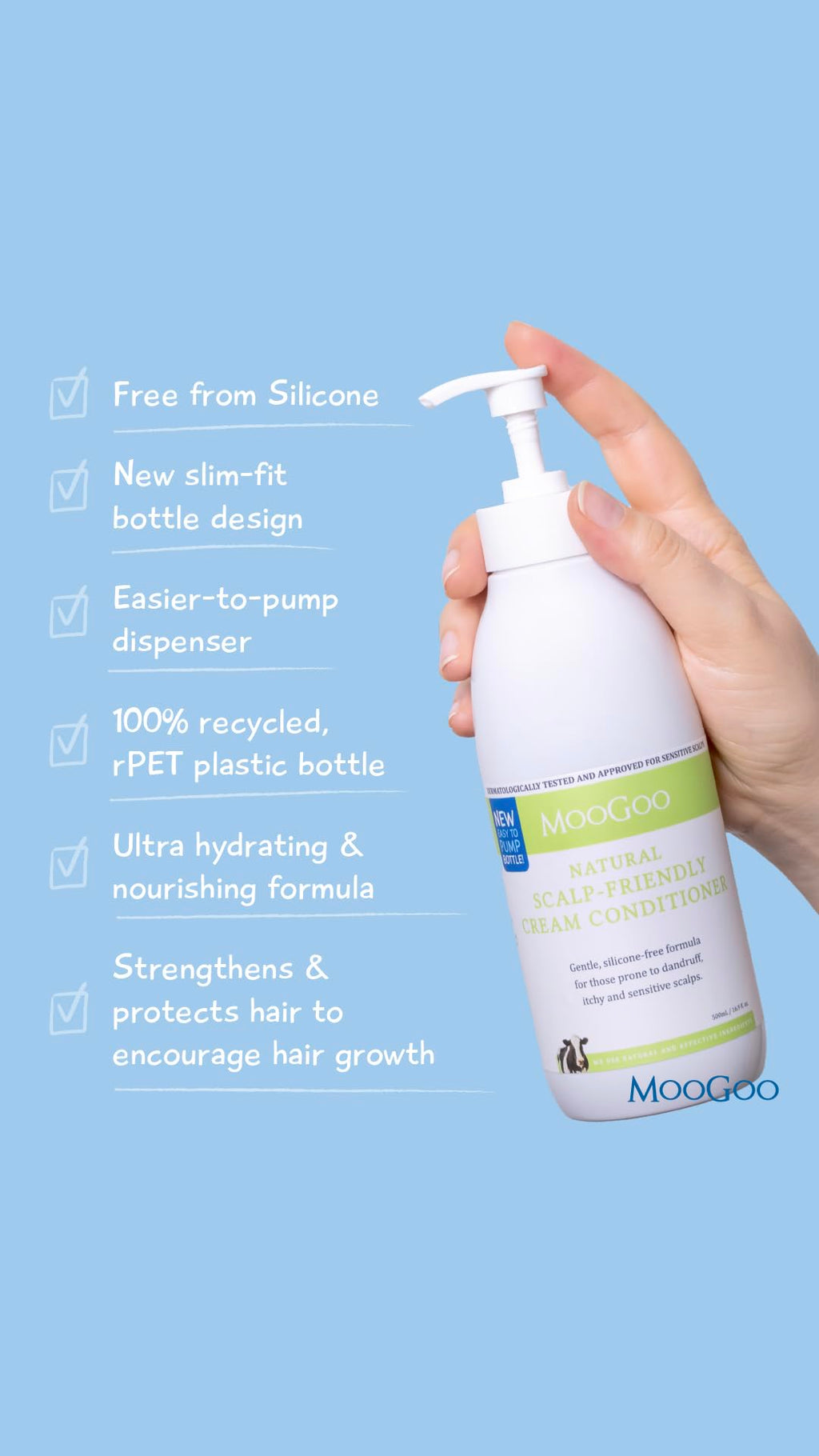 Natural Milk Shampoo & Cream Conditioner Pack - Sulphate-Free, Silicone-Free, Paraben-Free - 2x 16.9 fl oz U812