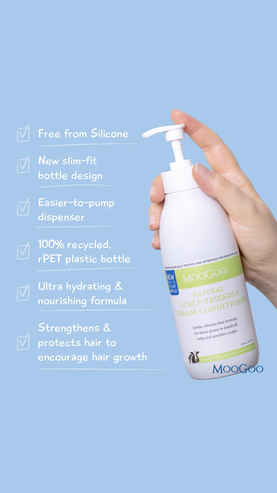 Natural Milk Shampoo & Cream Conditioner Pack - Sulphate-Free, Silicone-Free, Paraben-Free - 2x 16.9 fl oz U812