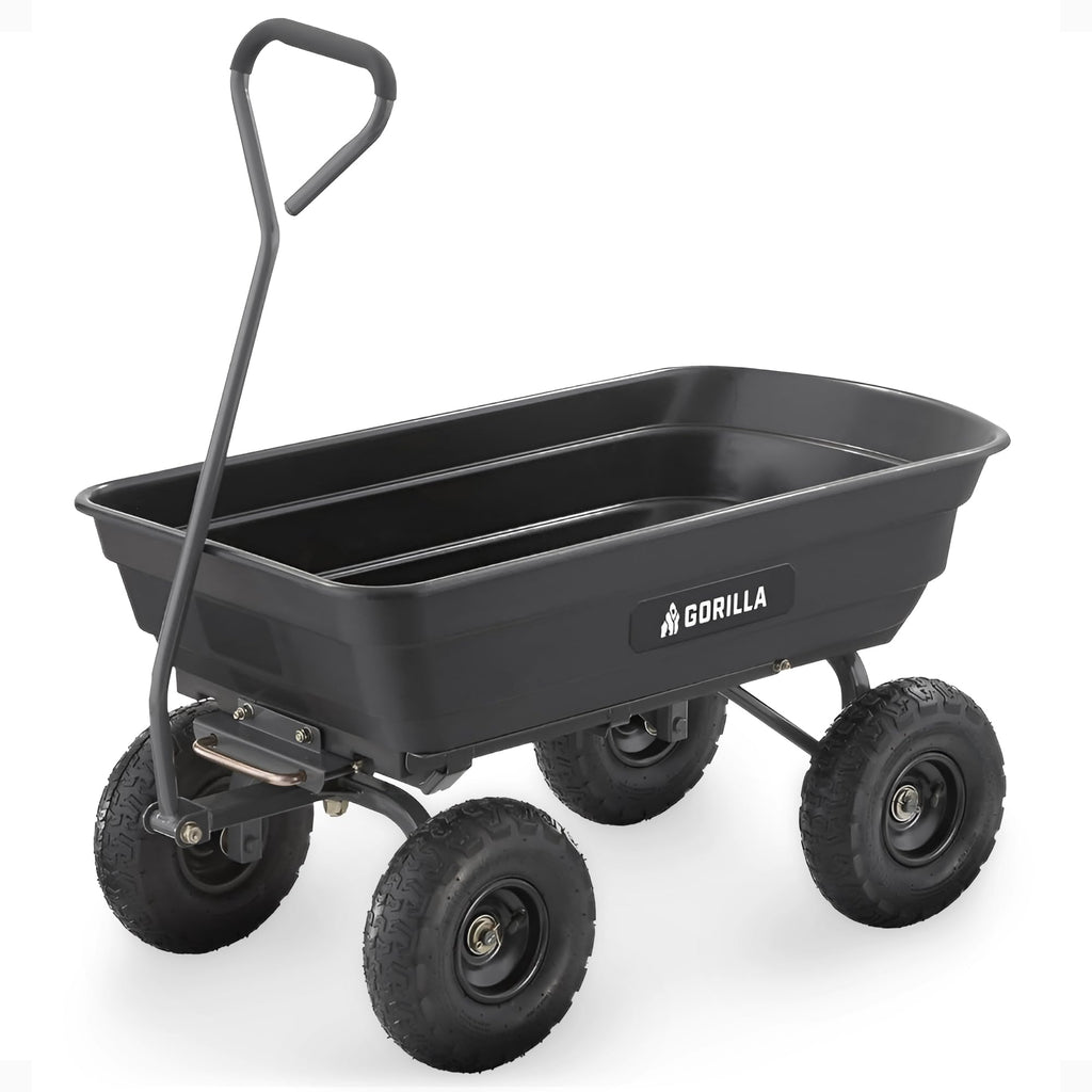Poly Dump Cart 600 lb. Capacity 4 Cu ft E987125