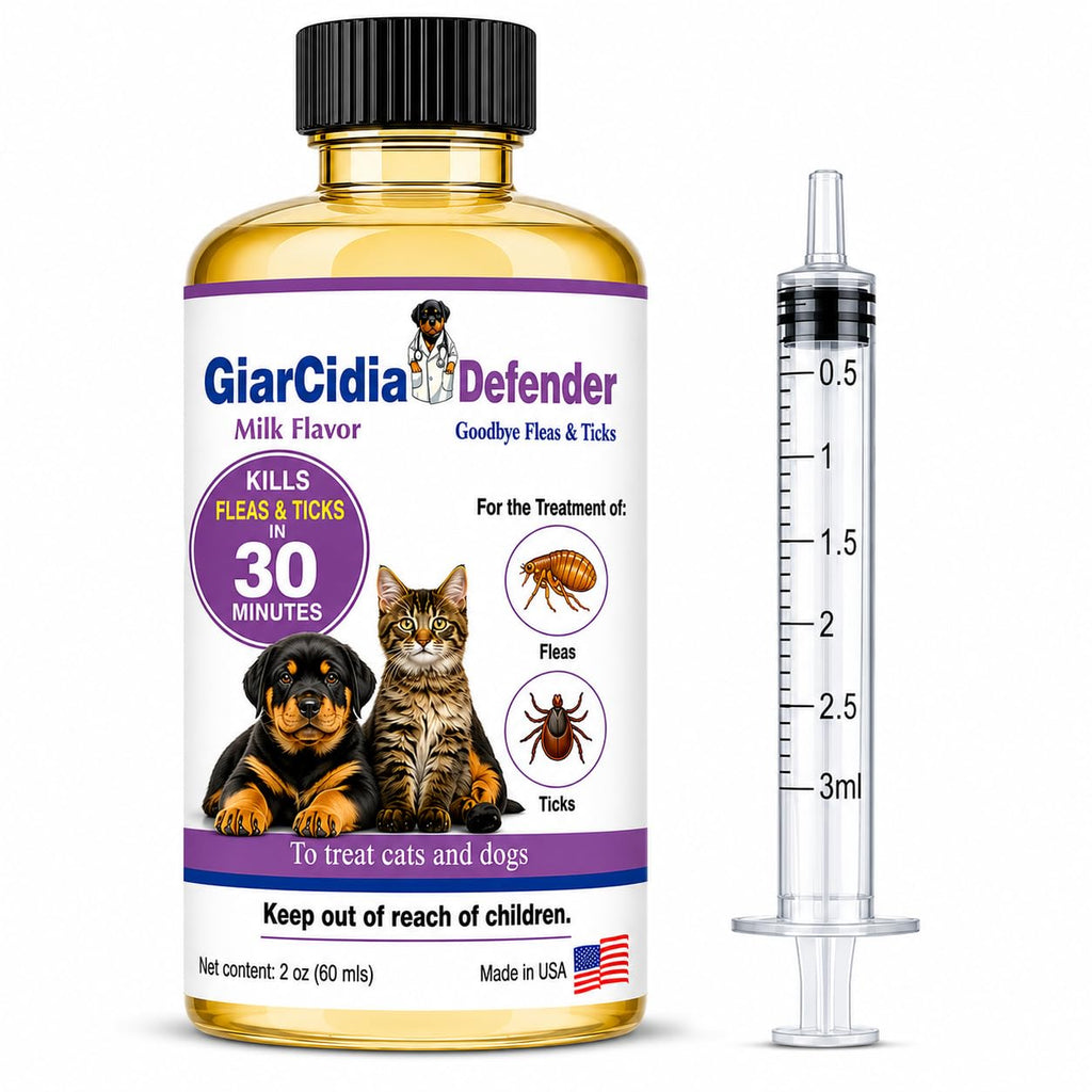 Flea & Tick Support for Cats & Dogs Oral Suspension Milk Flavor 60ml F717886
