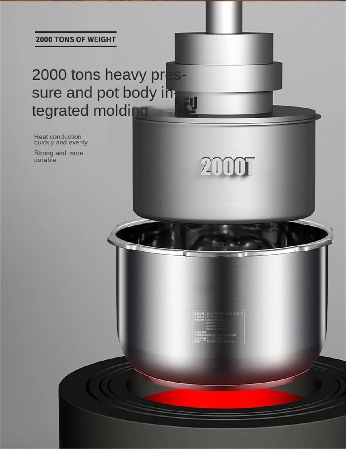 304 Stainless Steel 3L Pressure Cooker F902798