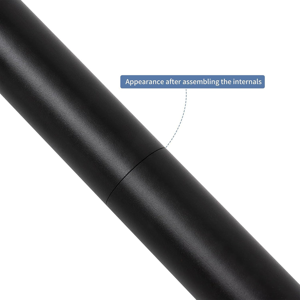 7 FT Matte Black Aluminum Handrail Set P3648