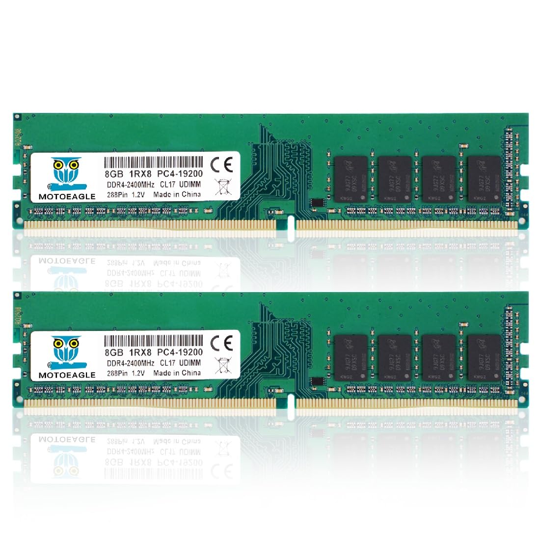 16GB DDR4 RAM 2x8GB 2400 MHz Non-ECC Desktop Memory KIT H1387