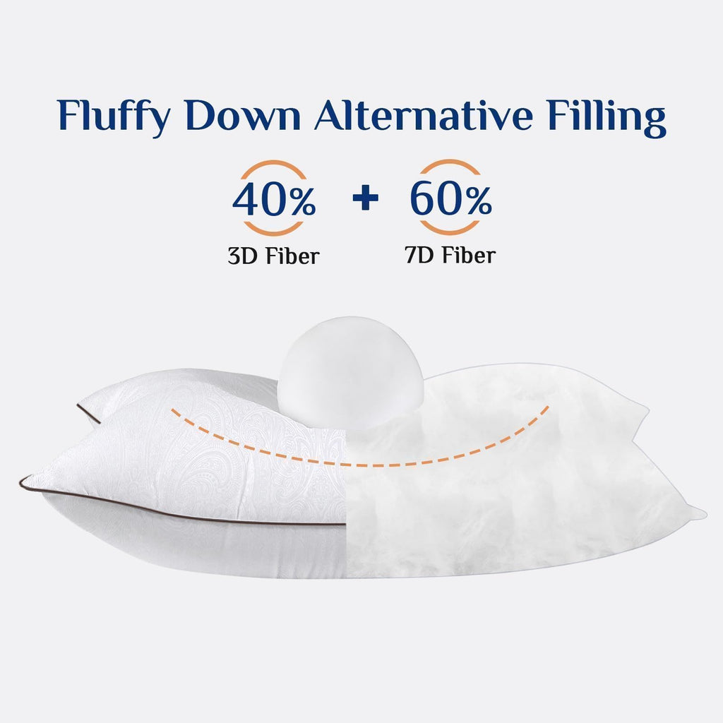 King Size Pillows 2 Pack Cooling Down Alternative D812177