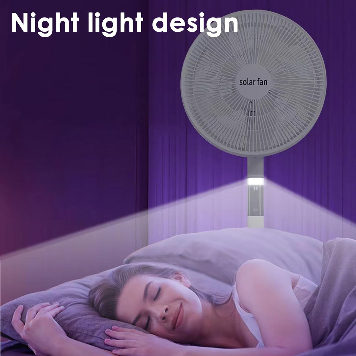 16 in Portable Rechargeable Oscillating Standing Fan H528510