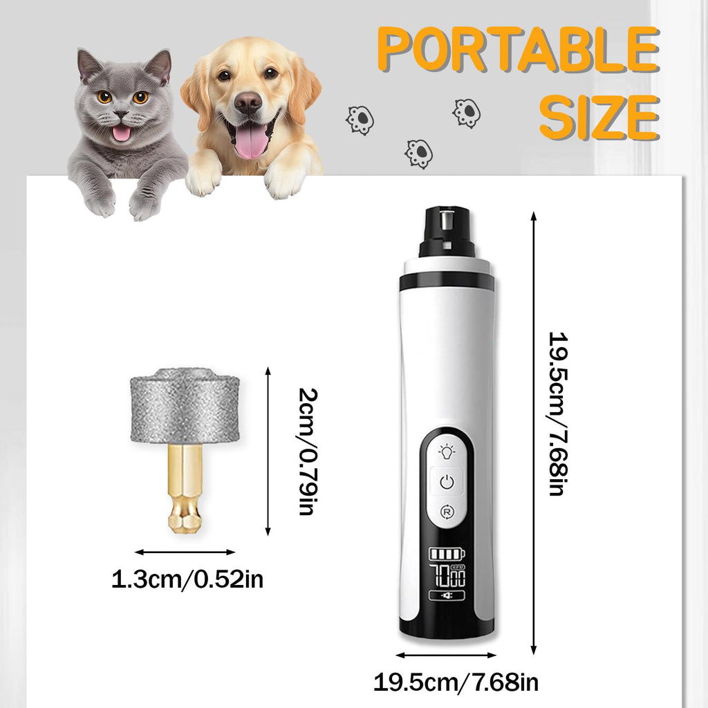 Silent Rechargeable Electric Pet Nail Grinder F90105