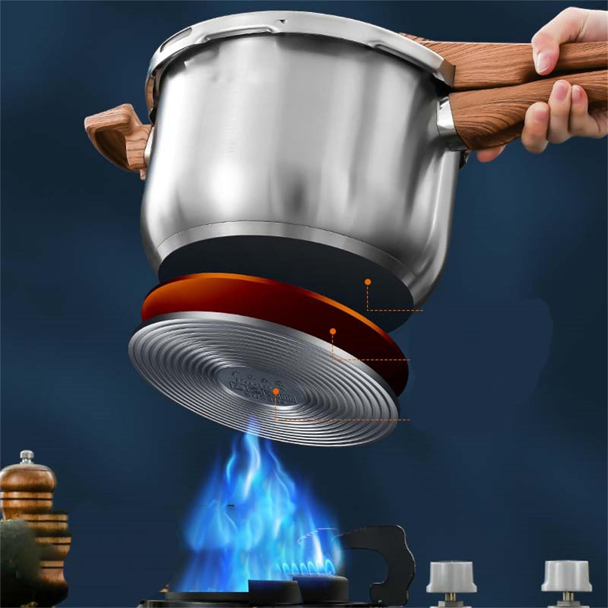 304 Stainless Steel 3L Pressure Cooker F902798