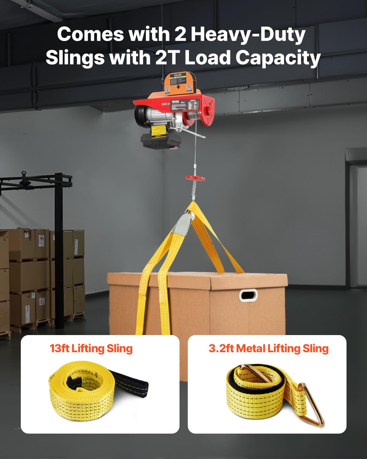 110v 440lbs Electric Hoist with Wireless Remote Control P130