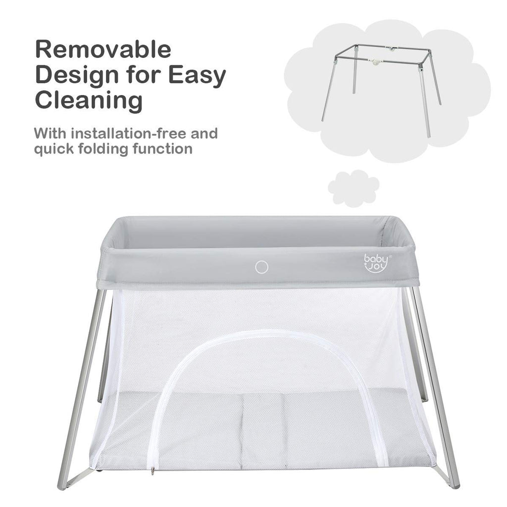 2 in 1 Portable Baby Playard with Mattress and Carry Bag V1195