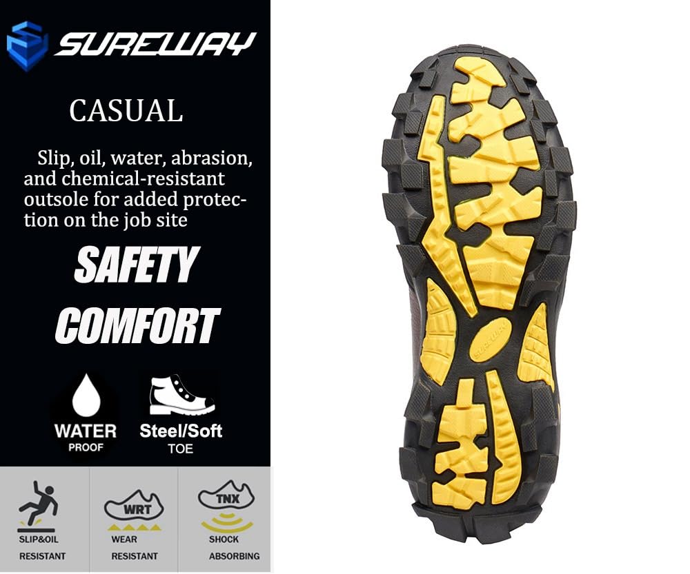 6 Inch Waterproof Leather Work Boots A37377