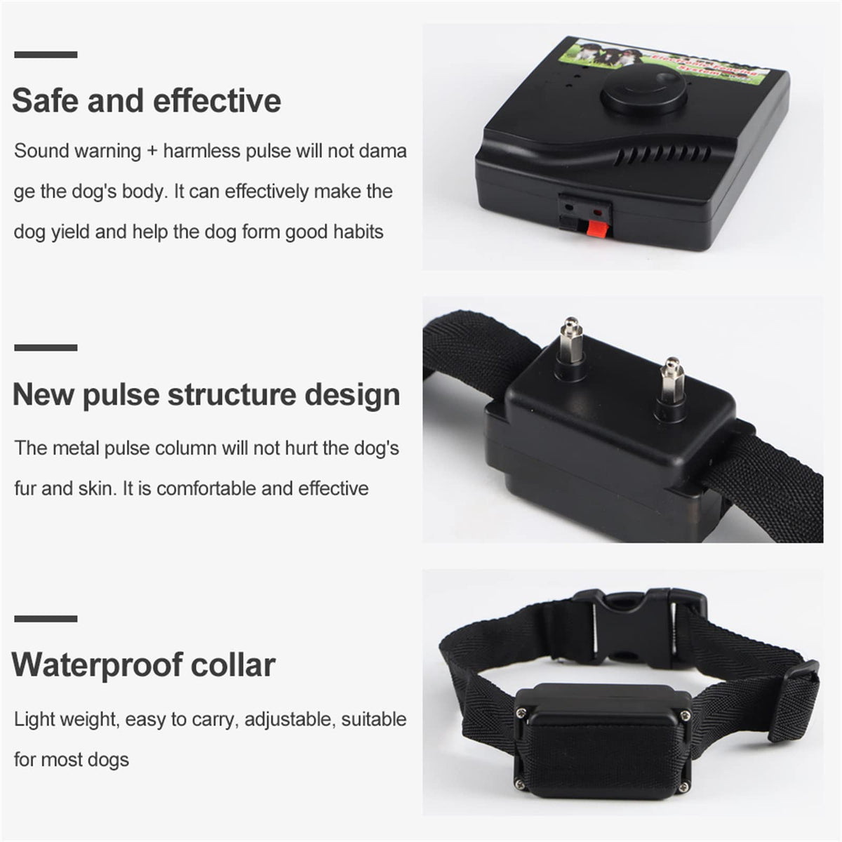 Electronic Dog Fence & Waterproof Training Collar System O6802