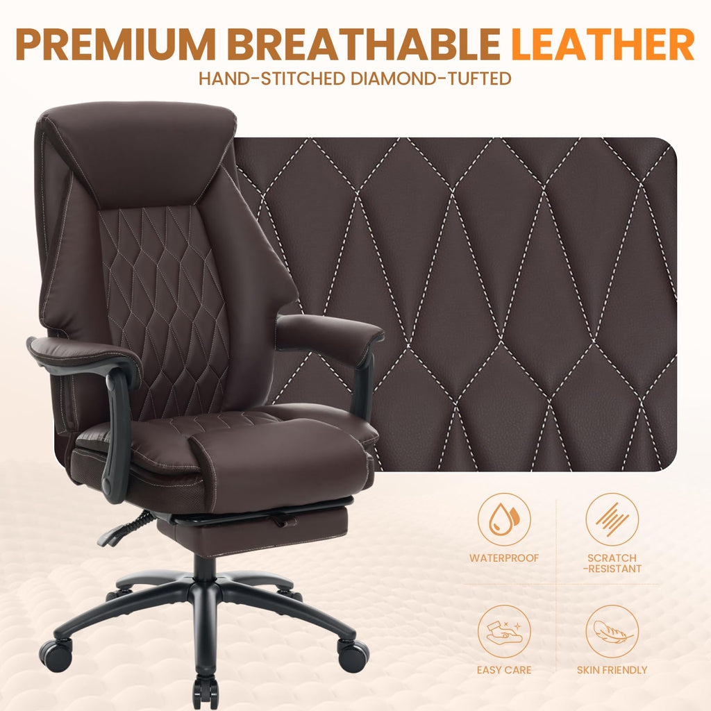 500lbs Big and Tall Office Chair with Footrest E2143
