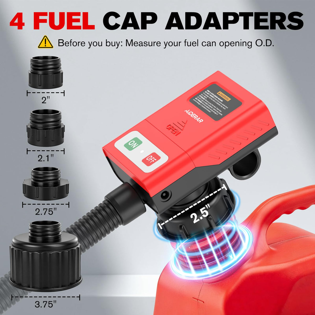 Battery Operated Fuel Transfer Pump with Auto-Stop D3651