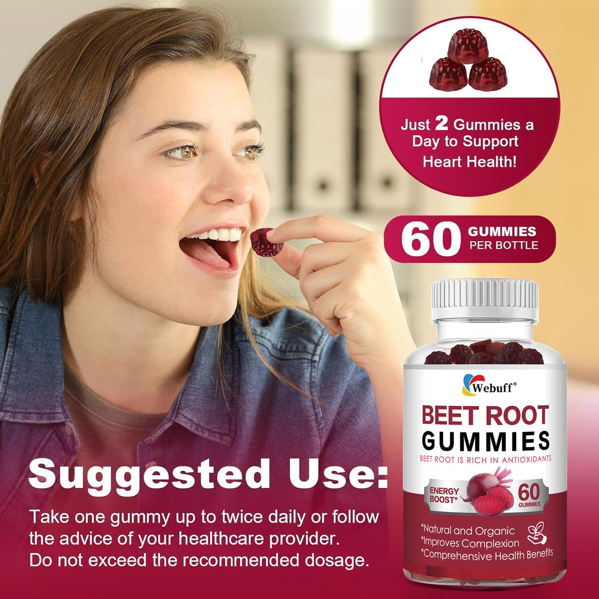 Sugar Free Beet Root Gummies L990