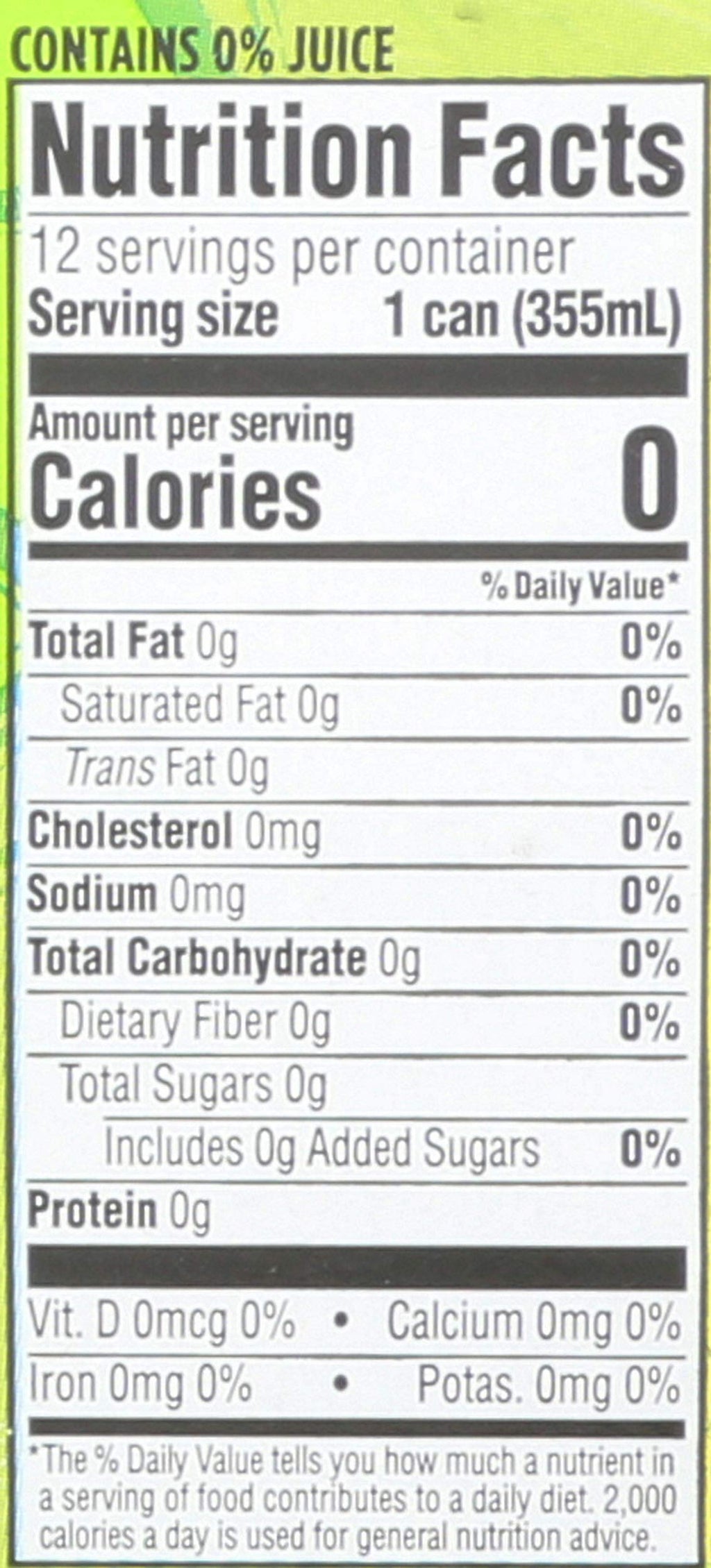 Lime Sparkling Water 12 Fl Oz B21072