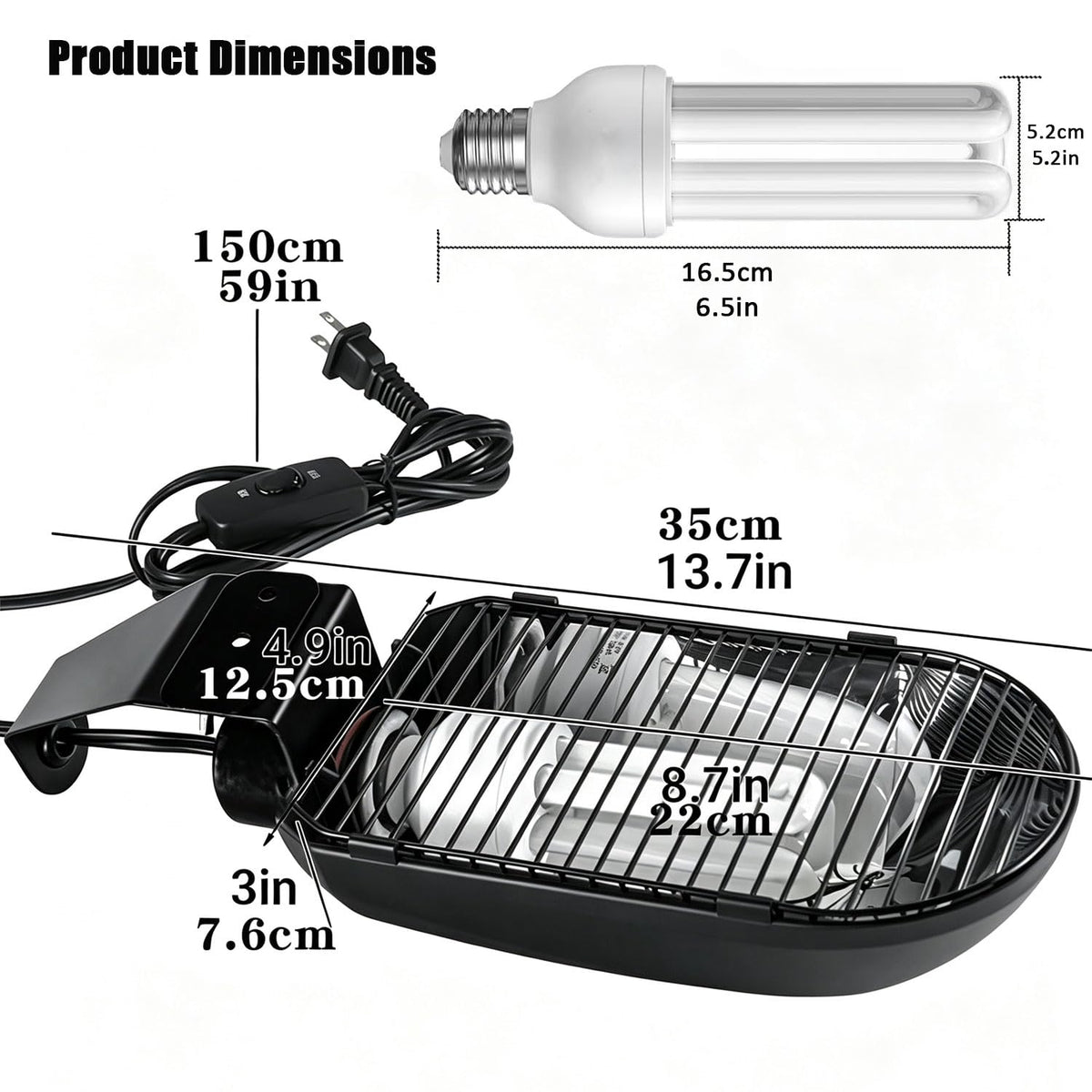 Bird Cage Light Fixture Combo Kit with Bulb E525345