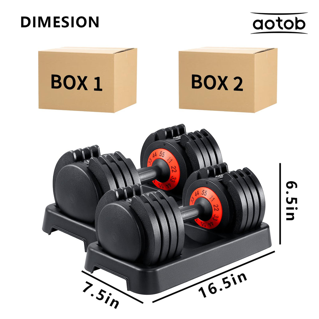 Adjustable Dumbbell Set 25/55 Lbs (Pair) Z237483