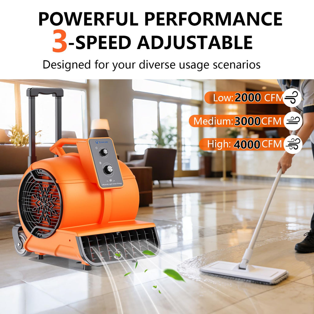 1 HP 4000 CFM Portable Air Mover G205025