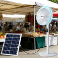 16 in Portable Rechargeable Oscillating Standing Fan H528510