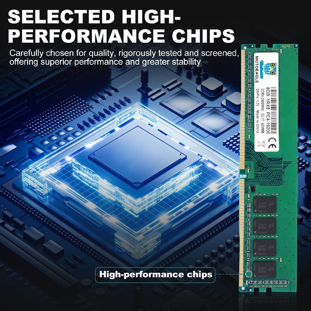 16GB DDR4 RAM 2x8GB 2400 MHz Non-ECC Desktop Memory KIT H1387