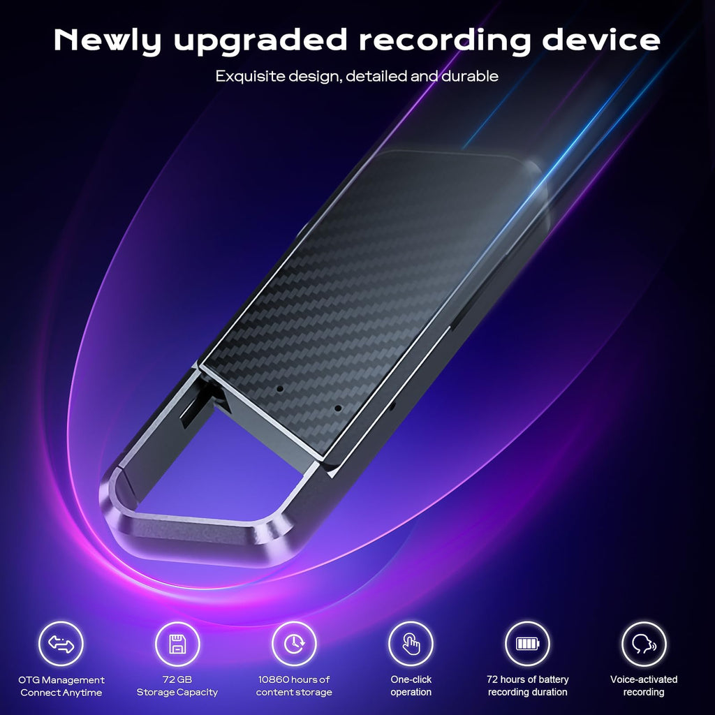 Voice Activated Recorder with Noise Reduction Portable Audio Recorder K4978