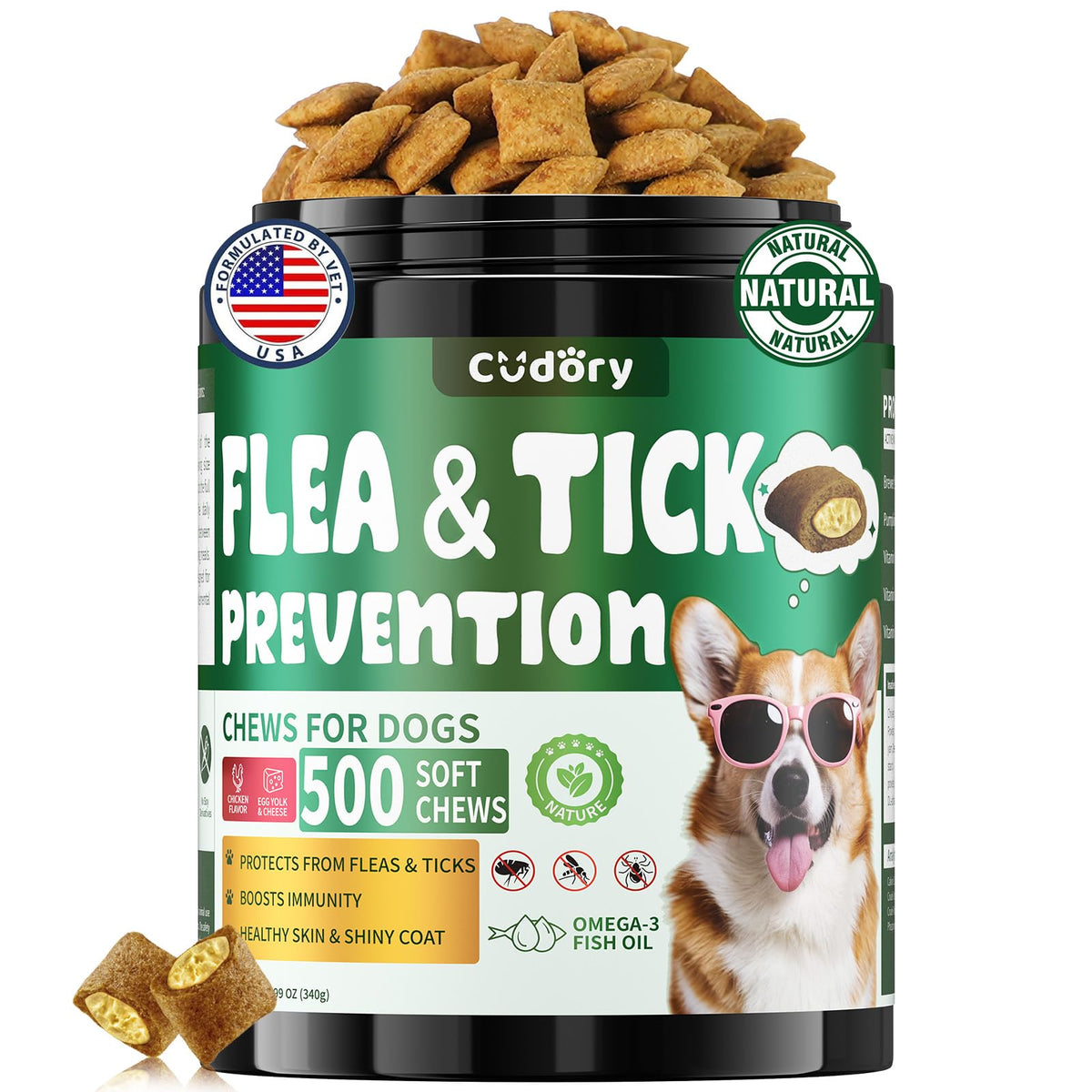 Flea and Tick Prevention for Dogs Chews P5887