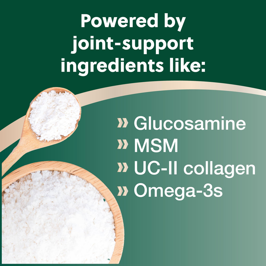 Soft Chews for Dogs with Glucosamine, MSM, UC-II Collagen & Omega-3s, 120 Soft Chews U292223
