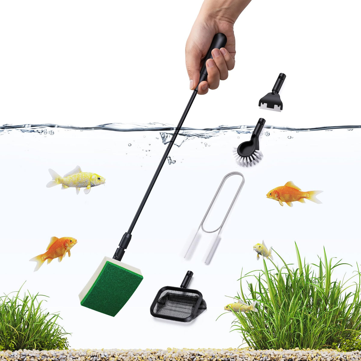 Aquarium Algae Scraper Glass Cleaner Set Z501487